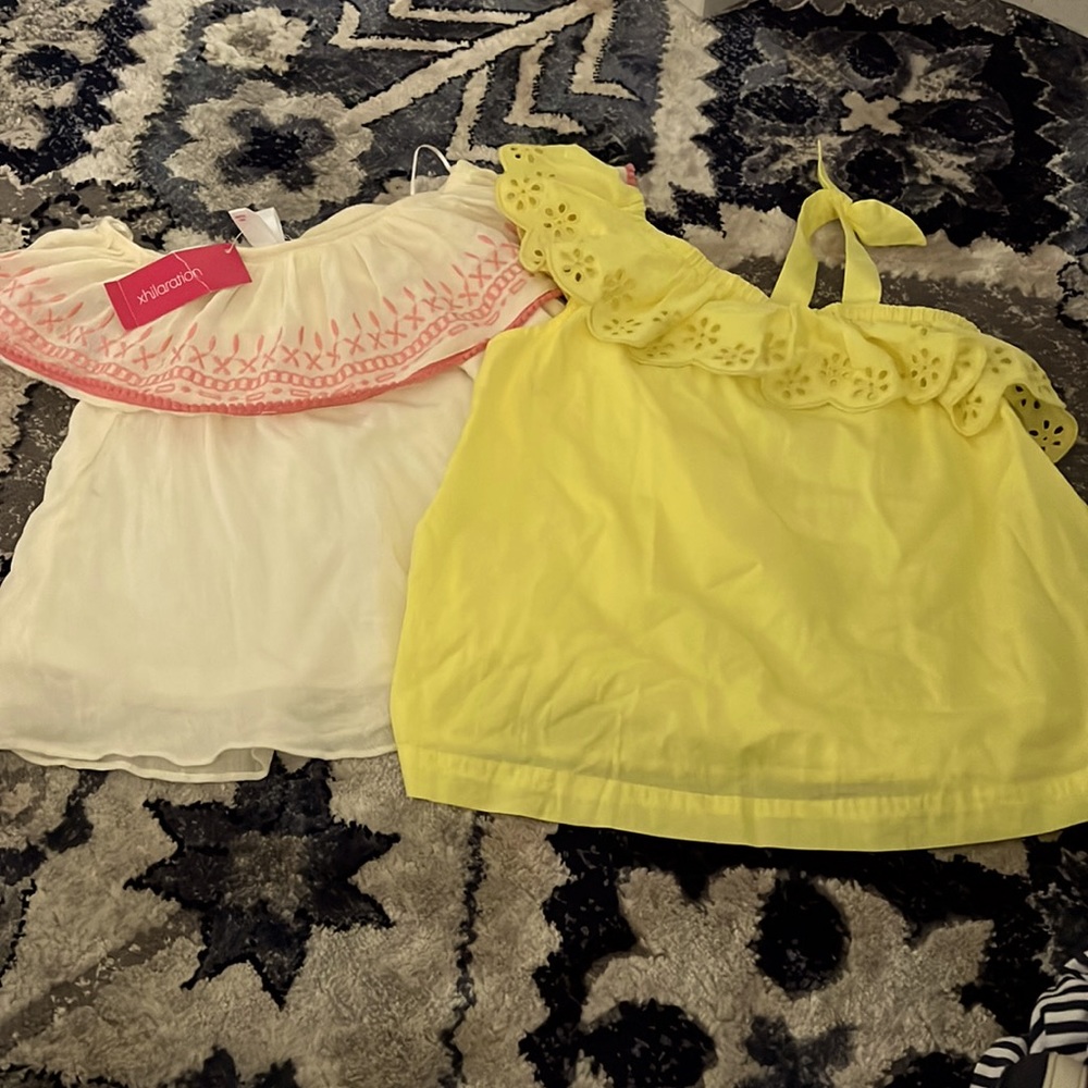 Girl shirts size S (6/6X)